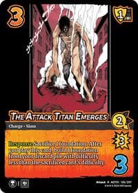 The Attack Titan Emerges - Attack on Titan: Battle for Humanity - UniVersus card