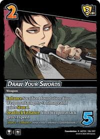 Draw Your Swords - Attack on Titan: Battle for Humanity - UniVersus card