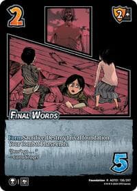 Final Words - Attack on Titan: Battle for Humanity - UniVersus card