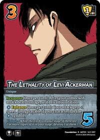 The Lethality of Levi Ackerman - Attack on Titan: Battle for Humanity - UniVersus card