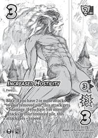 Increased Hostility (Alternate Art) - Attack on Titan: Battle for Humanity - UniVersus card