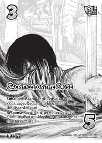Sacrifice for the Cause (Alternate Art) - Attack on Titan: Battle for Humanity - UniVersus card