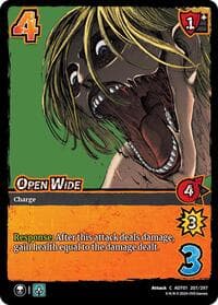 Open Wide - Attack on Titan: Battle for Humanity - UniVersus card
