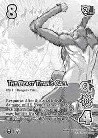 The Beast Titan's Call (Alternate Art) - Attack on Titan: Battle for Humanity - UniVersus card