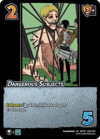 Dangerous Subjects - Attack on Titan: Battle for Humanity - UniVersus card