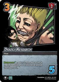 Deadly Research - Attack on Titan: Battle for Humanity - UniVersus card