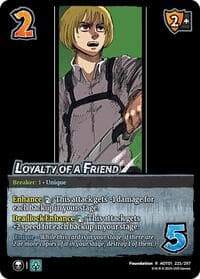 Loyalty of a Friend - Attack on Titan: Battle for Humanity - UniVersus card