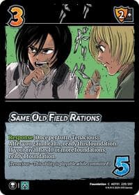 Same Old Field Rations - Attack on Titan: Battle for Humanity - UniVersus card