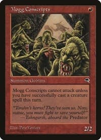 Mogg Conscripts - Tempest - Magic: The Gathering card