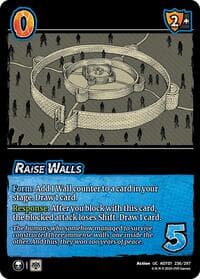 Raise Walls - Attack on Titan: Battle for Humanity - UniVersus card
