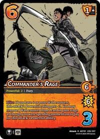 Commander's Rage - Attack on Titan: Battle for Humanity - UniVersus card