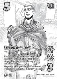 Execute Orders! (Alternate Art) - Attack on Titan: Battle for Humanity - UniVersus card
