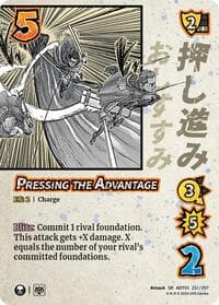 Pressing the Advantage - Attack on Titan: Battle for Humanity - UniVersus card