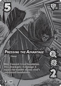 Pressing the Advantage (Alternate Art) - Attack on Titan: Battle for Humanity - UniVersus card