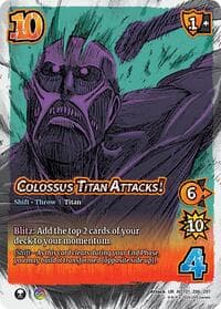 Colossus Titan Attacks! // The Colossus Titan - Attack on Titan: Battle for Humanity - UniVersus card