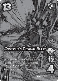 Colossus's Thermal Blast (Alternate Art) - Attack on Titan: Battle for Humanity - UniVersus card