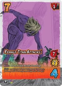 Female Titan Attacks! // The Female Titan - Attack on Titan: Battle for Humanity - UniVersus card