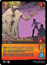 Smiling Titan Attacks! // The Smiling Titan - Attack on Titan: Battle for Humanity - UniVersus card