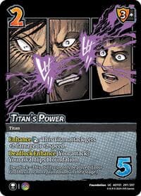Titan's Power - Attack on Titan: Battle for Humanity - UniVersus card