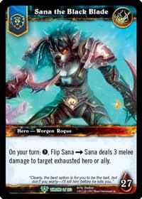Sana the Black Blade - Throne of the Tides - WoW card