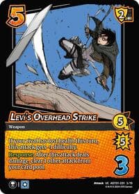 Levi's Overhead Strike (CD1) - Attack on Titan: Battle for Humanity - UniVersus card