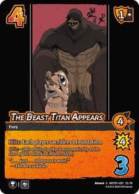 The Beast Titan Appears (CD1) - Attack on Titan: Battle for Humanity - UniVersus card