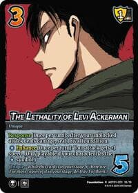 The Lethality of Levi Ackerman (CD1) - Attack on Titan: Battle for Humanity - UniVersus card