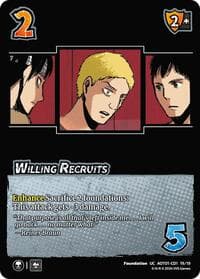 Willing Recruits (CD1) - Attack on Titan: Battle for Humanity - UniVersus card
