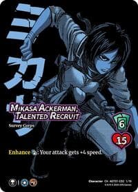 Mikasa Ackerman, Talented Recruit (CD2) - Attack on Titan: Battle for Humanity - UniVersus card