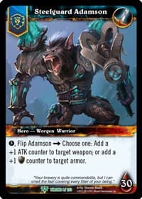 Steelguard Adamson - Throne of the Tides - WoW card
