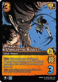 Mikasa's Unrelenting Assault (CD2) - Attack on Titan: Battle for Humanity - UniVersus card