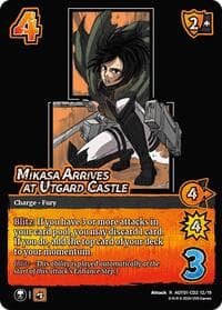 Mikasa Arrives at Utgard Castle (CD2) - Attack on Titan: Battle for Humanity - UniVersus card