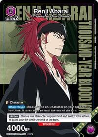 Renji Abarai (105) (SR*) - UE01ST: BLEACH: Thousand-Year Blood War Starter Deck - Union Arena card