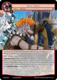 Spiky Tires - The Battle at the Sacred Ruins - Force of Will card