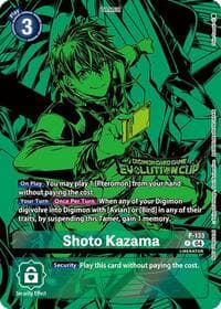 Shoto Kazama (August 2024 Evolution Cup Participant) - Digimon Promotion Cards - Digimon Card Game card