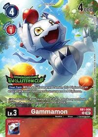 Gammamon - RB1-006 (August 2024 Evolution Cup Participant) - Resurgence Booster - Digimon Card Game card