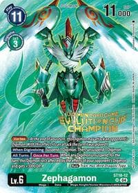 Zephagamon (August 2024 Evolution Cup Champion) - Starter Deck 18: Guardian Vortex - Digimon Card Game card