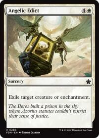 Angelic Edict - Foundations - Magic: The Gathering card