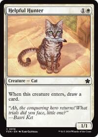 Helpful Hunter - Foundations - Magic: The Gathering card