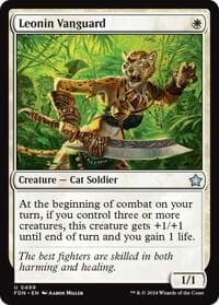 Leonin Vanguard - Foundations - Magic: The Gathering card