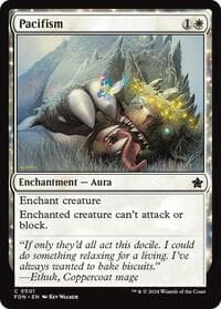 Pacifism - Foundations - Magic: The Gathering card