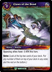 Claws of the Dead - Throne of the Tides - WoW card