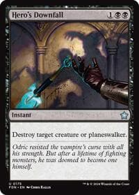 Hero's Downfall - Foundations - Magic: The Gathering card