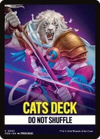Cats Deck Theme Card - Foundations - Magic: The Gathering card