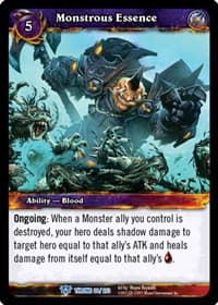 Monstrous Essence - Throne of the Tides - WoW card