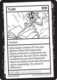 TL;DR - Mystery Booster 2 Playtest Cards - Magic: The Gathering card