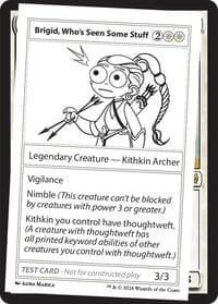 Brigid, Who's Seen Some Stuff - Mystery Booster 2 Playtest Cards - Magic: The Gathering card