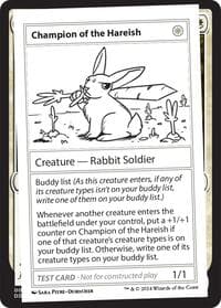 Champion of the Hareish - Mystery Booster 2 Playtest Cards - Magic: The Gathering card