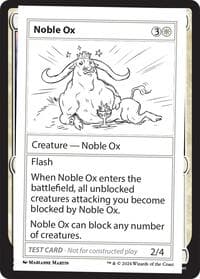 Noble Ox - Mystery Booster 2 Playtest Cards - Magic: The Gathering card