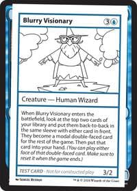 Blurry Visionary - Mystery Booster 2 Playtest Cards - Magic: The Gathering card